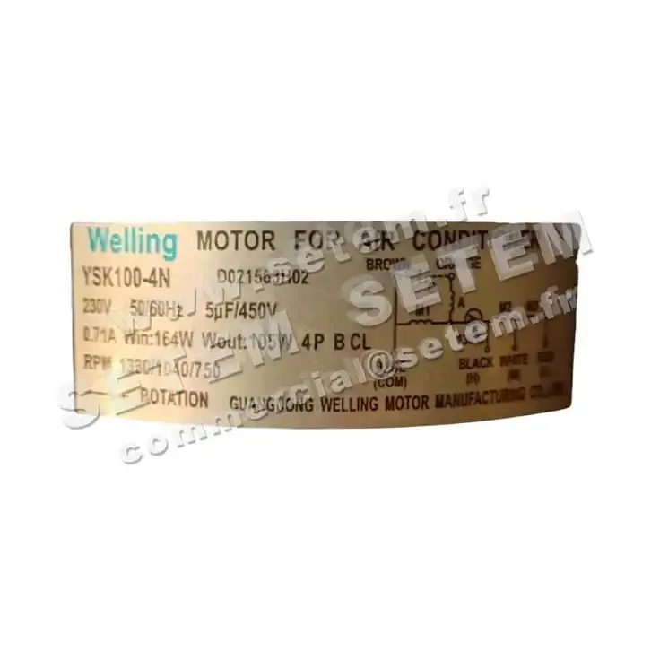 7239000030-MOTEUR WELLING YSK100.4N "D021563H02" 2