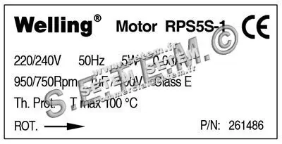 7239000050-MOTEUR WELLING RPS5S.1 "261486" 3