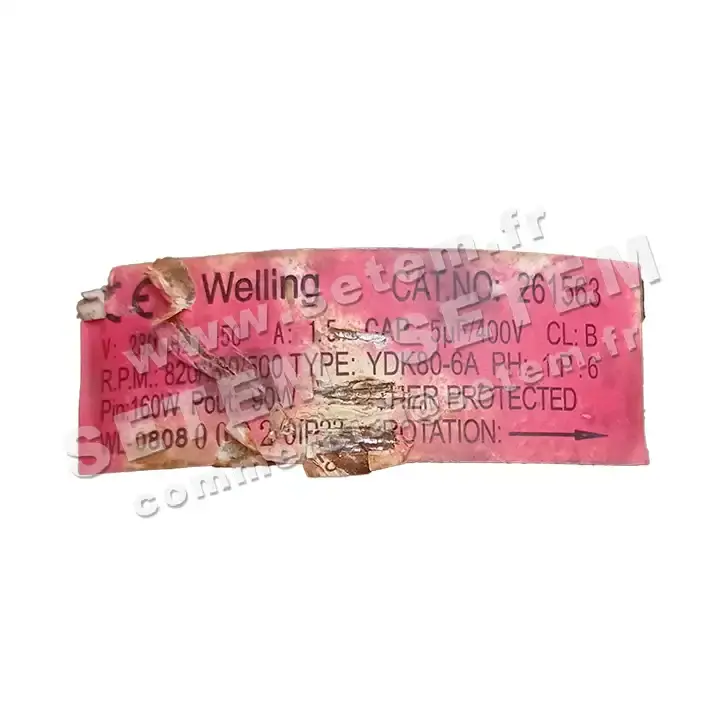 7239000375-MOTEUR WELLING YDK80.6A "261563" 3