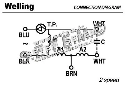 7239000903-MOTEUR WELLING YDK45.6C "B032774H01" 4