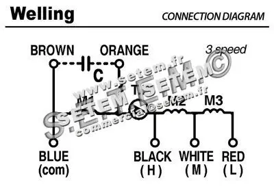 7239004772-MOTEUR WELLING YSK50.4U "D021563H01" 4