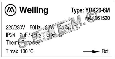 7239005885-MOTEUR WELLING YDK20.6M "261520" 2