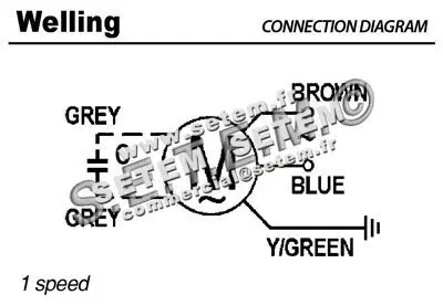 7239009054-MOTEUR WELLING YDK31.4C "261764" 4