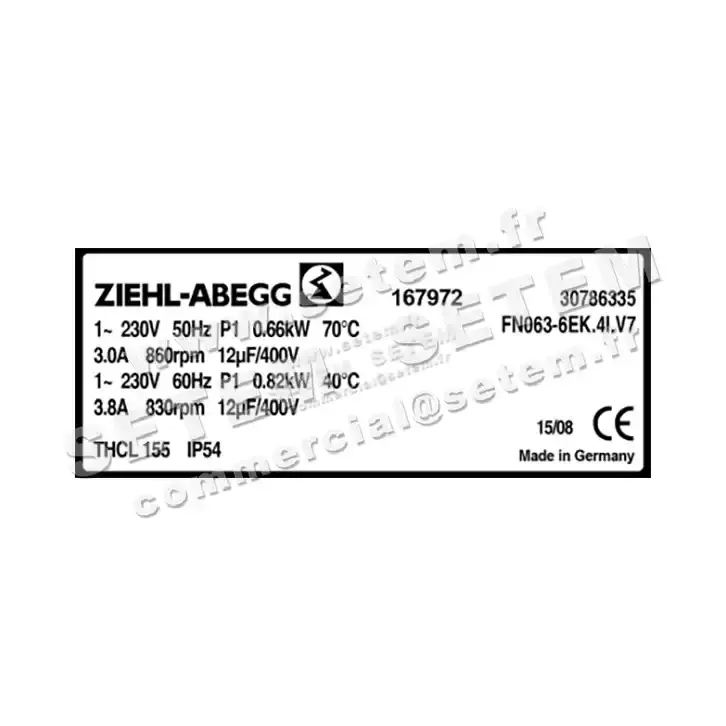 9903000631-VENTILATEUR ZIEHL ABEGG FN063-6EK.4I.V7P1 *167972* 3