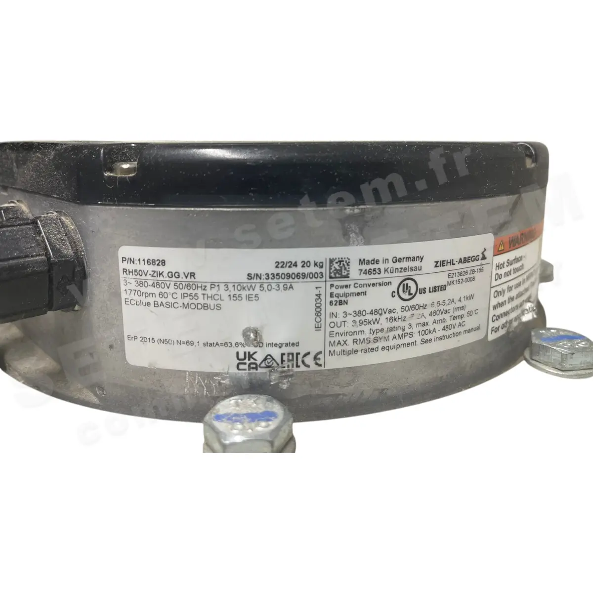 9903001601-MOTOTURBINE ZIEHL ABEGG RH50V-ZIK.GG.VR *116828*