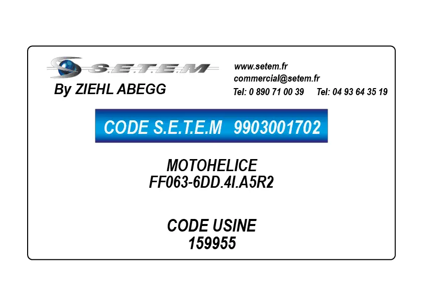 9903001702-MOTOHELICE FF063-6DD.4I.A5R2 *159955*