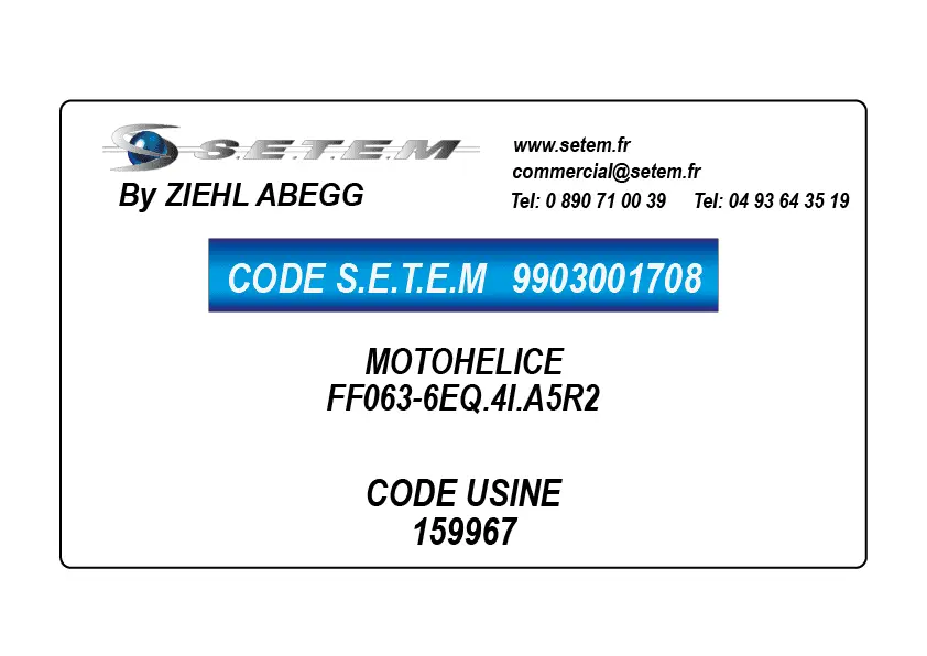 9903001708-MOTOHELICE FF063-6EQ.4I.A5R2 *159967*