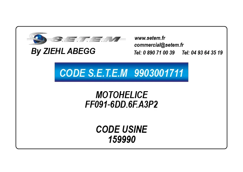 9903001711-MOTOHELICE FF091-6DD.6F.A3P2 *159990*