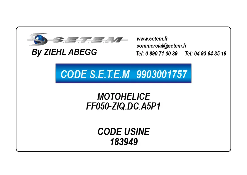 9903001757-MOTOHELICE FF050-ZIQ.DC.A5P1 *183949*