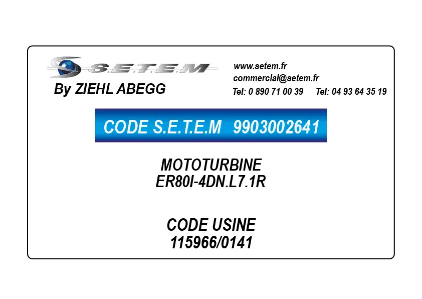9903002641-MOTOTURBINE ZIEHL ABEGG ER80I-4DN.L7.1R *115966/0141*