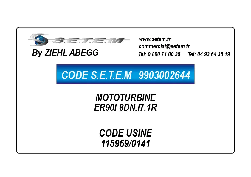 9903002644-MOTOTURBINE ZIEHL ABEGG ER90I-8DN.I7.1R *115969/0141*