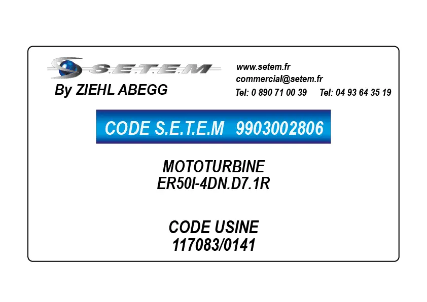 9903002806-MOTOTURBINE ZIEHL ABEGG ER50I-4DN.D7.1R *117083/0141*