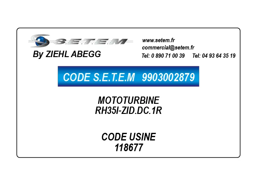 9903002879-MOTOTURBINE ZIEHL ABEGG RH35I-ZID.DC.1R *118677*