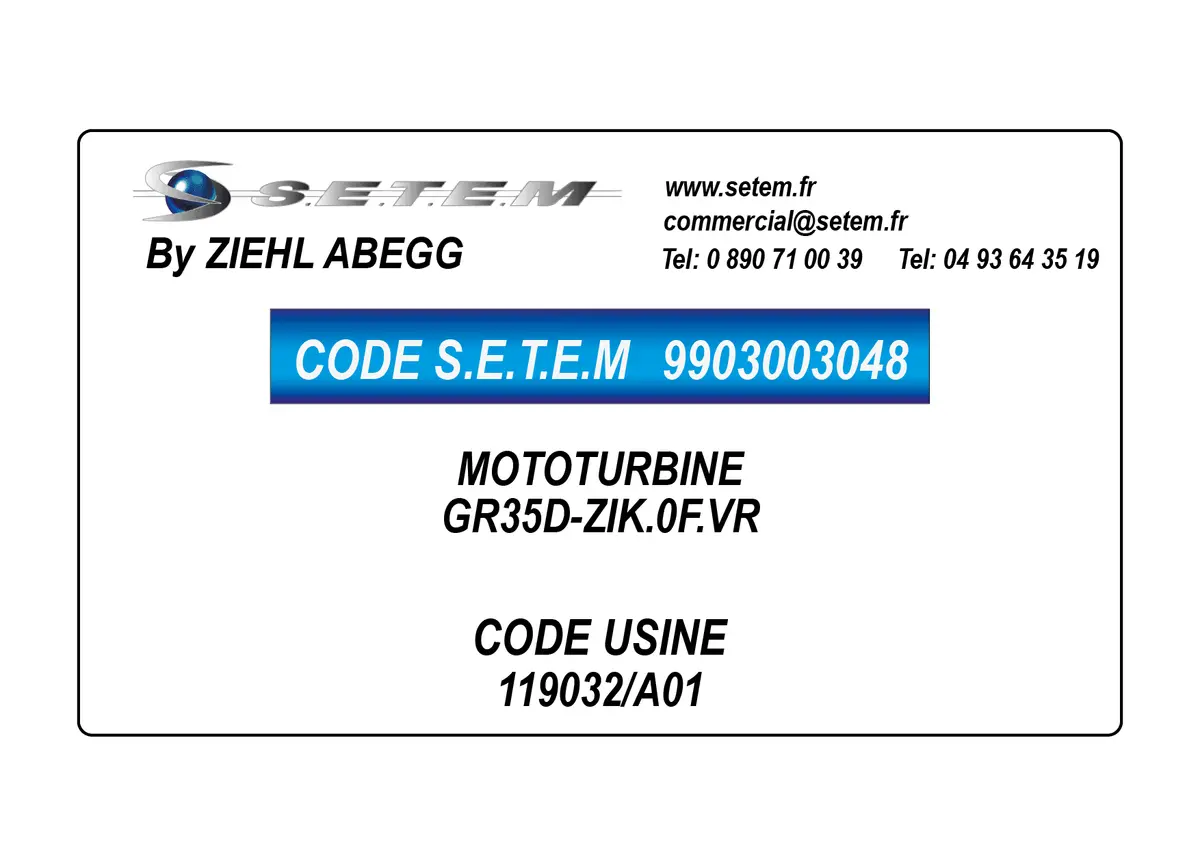 9903003048-MOTOTURBINE ZIEHL ABEGG GR35D-ZIK.0F.VR *119032/A01*