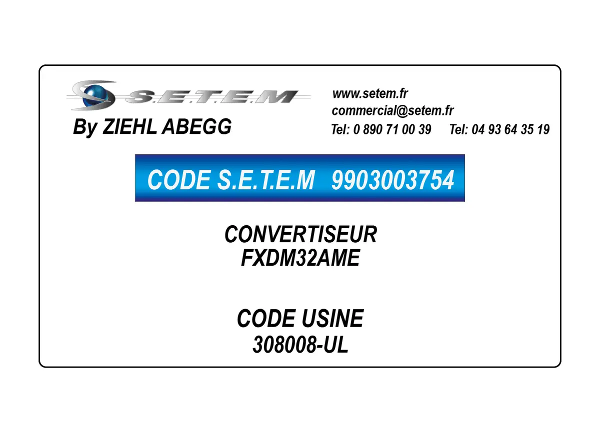 9903003754-CONVERTISEUR ZIEHL ABEGG FXDM32AME *308008-UL*