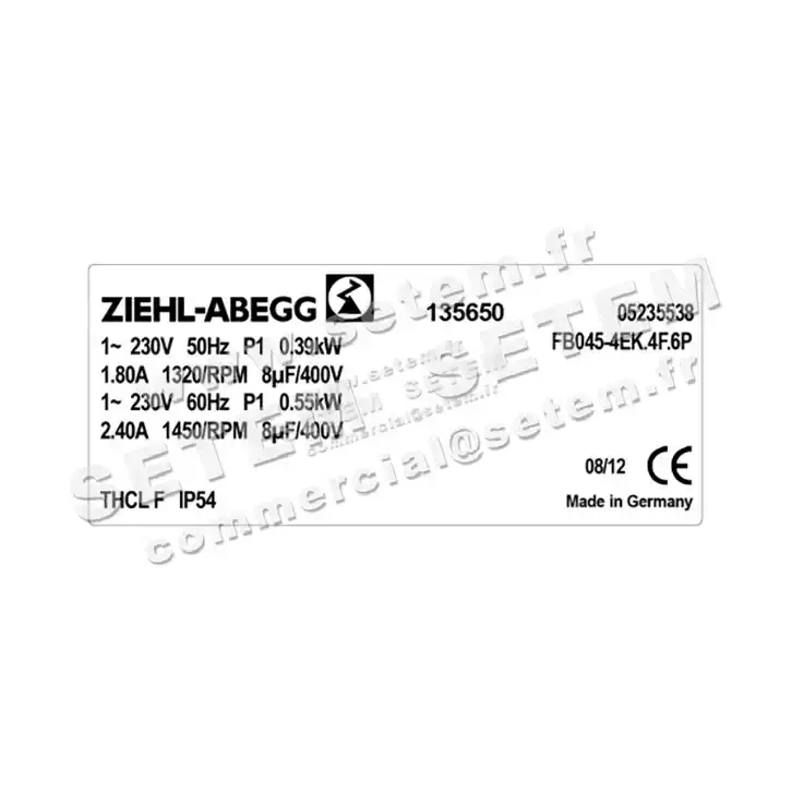 VENTILATEUR FB045-4EK.4F.6P *135650* 3