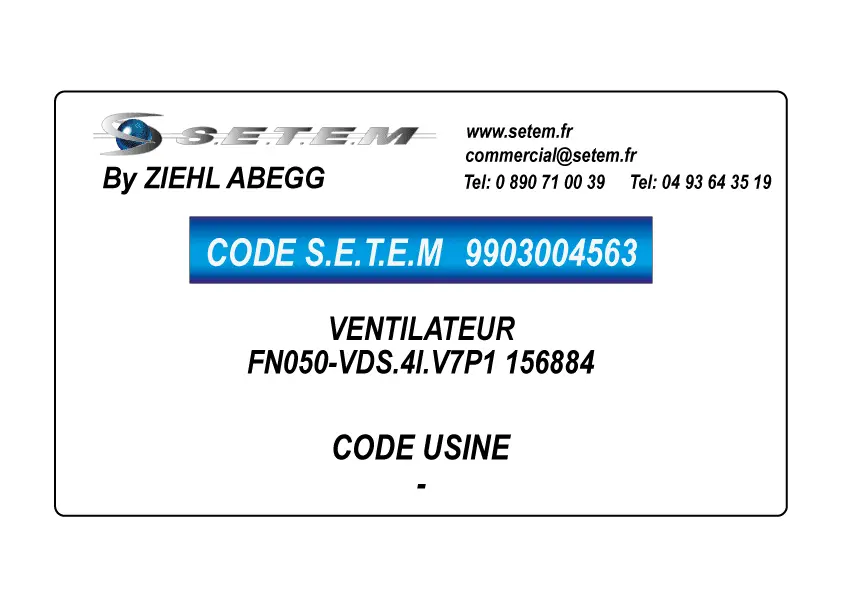9903004563-VENTILATEUR ZIEHL ABEGG FN050-VDS.4I.V7P1 156884 2