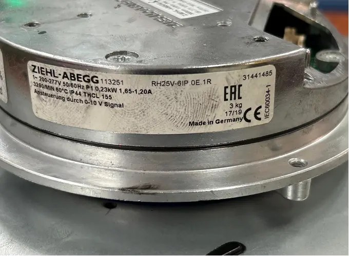 9903004564-VENTILATEUR ZIEHLABEGG RH25V-6IP.0E.1R *113251*