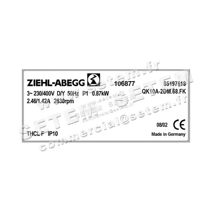 VENTILATEUR QK10A-2DM.68.FK *106877* 2