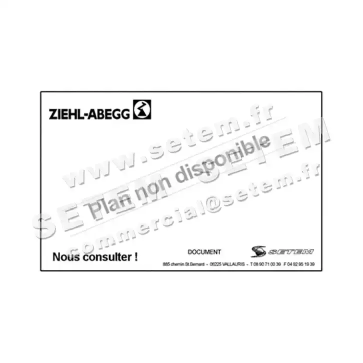 9903005419-VENTILATEUR ZIEHL ABEGG QK08A-4EM.50.CB *105639* 2