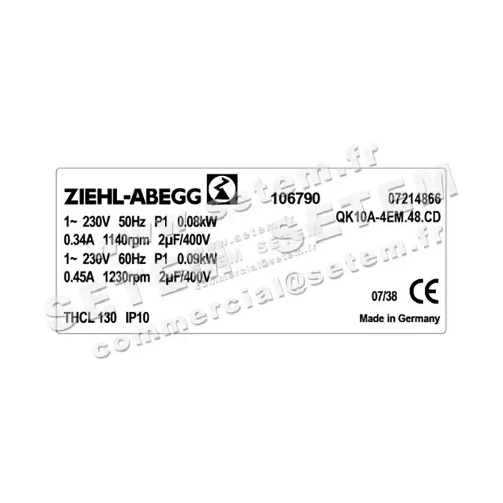 VENTILATEUR QK10A-4EM.48.CD *106790* 2