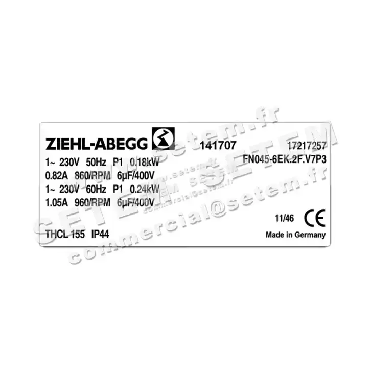 VENTILATEUR FN045-6EK.2F.V7P3 *141707* 2