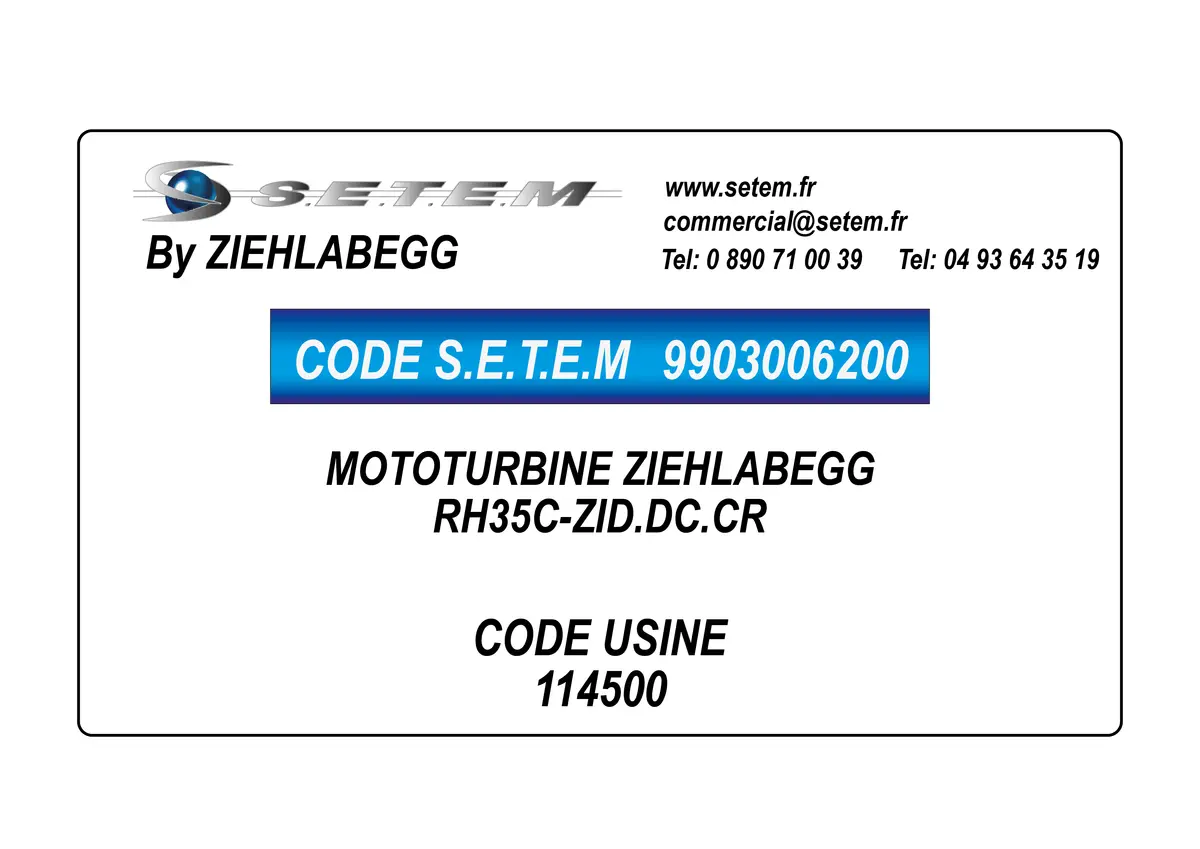 9903006200-MOTOTURBINE ZIEHLABEGG RH35C-ZID.DC.CR *114500*