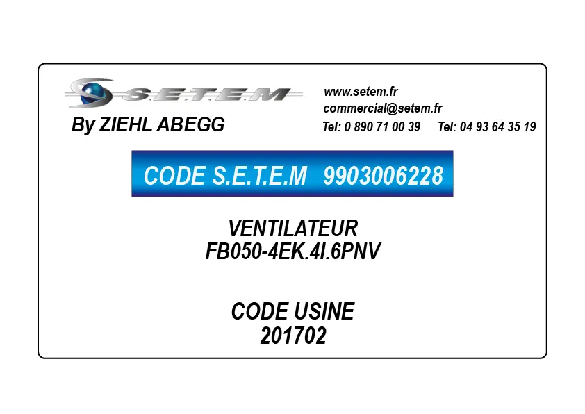 9903006228-VENTILATEUR ZIEHL ABEGG FB050-4EK.4I.6PNV *201702*