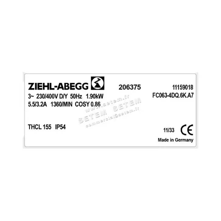 VENTILATEUR FC063-4DQ.6K.A7 *206375* 3