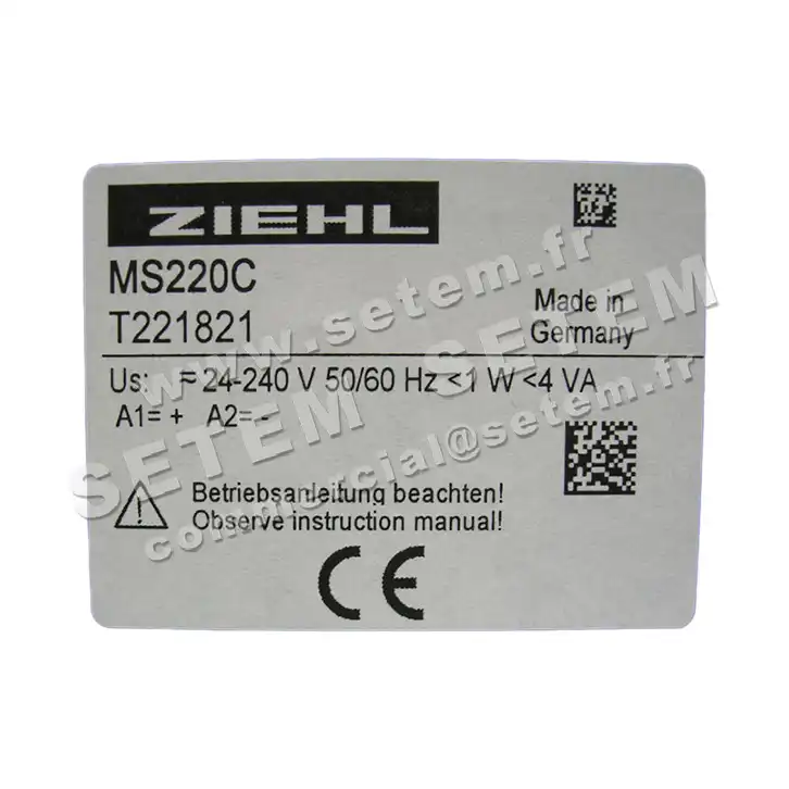 9905001936-RELAIS ZIEHL MS220C 24/240V *T221821* 2